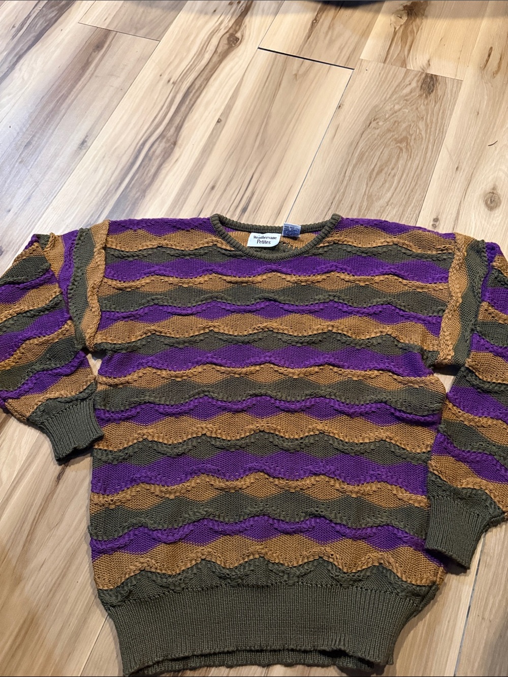 women’s size small weathervane petites vintage pullover sweater